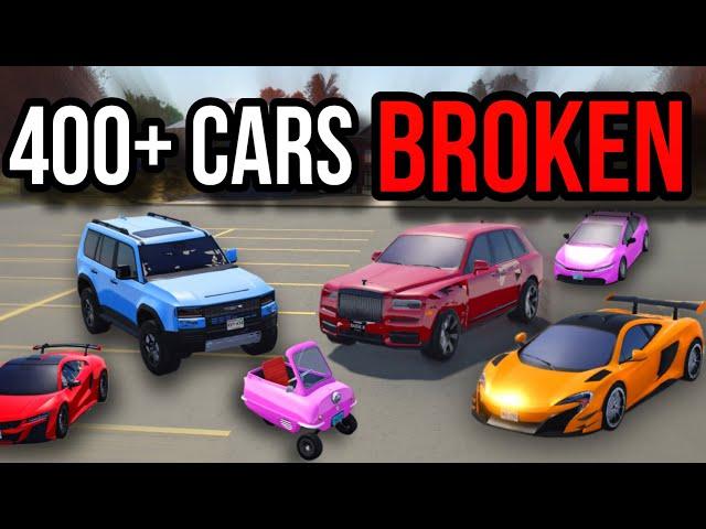 (FIXED!!!!).   400+ CARS ARE BROKEN in Greenville! (Greenville Roblox)