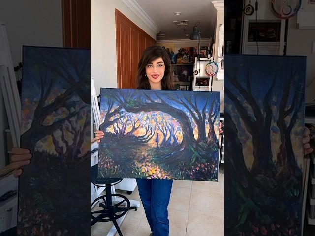 Revealing my newest painting about light after darkness & new beginnings #artisticexpression