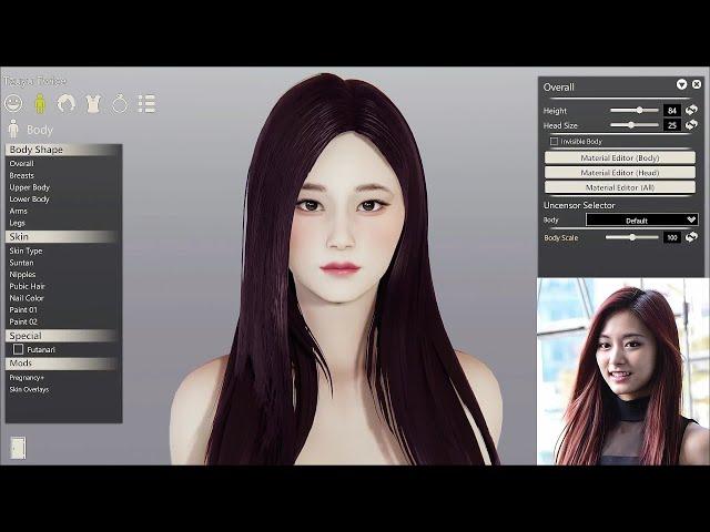 [Tzuyu Twice] How to make your card like a real person in Honey Select 2 & Ai Shoujo