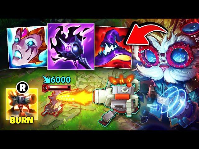 HEIMERDINGER BUT I HAVE FLAMETHROWER TURRETS (INSANE DAMAGE)