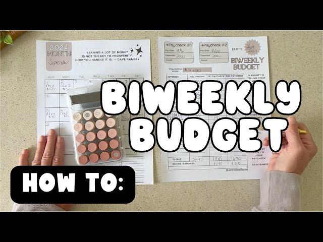 How To Biweekly Budget | Step by Step Tutorial Beginner Guide To Budgeting | Payday Routine