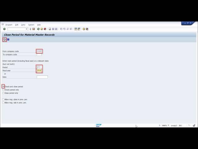 SAP MM  Opening and closing period using MMPV