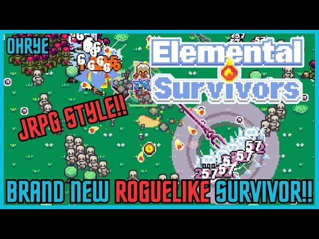 Brand New Roguelike Survival Game With A Classic JRPG Theme! Elemental Survivors!