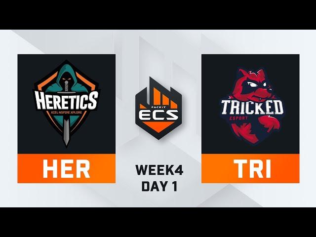 Heretics vs Tricked - Map 1 - Nuke (ECS Season 8 - Week 4 - DAY1)