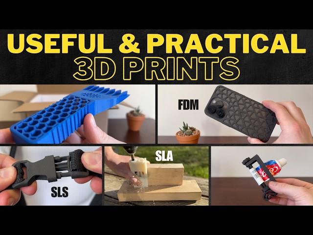 11 USEFUL Things to 3D Print First - Practical Prints 2024 (JLC3DP)