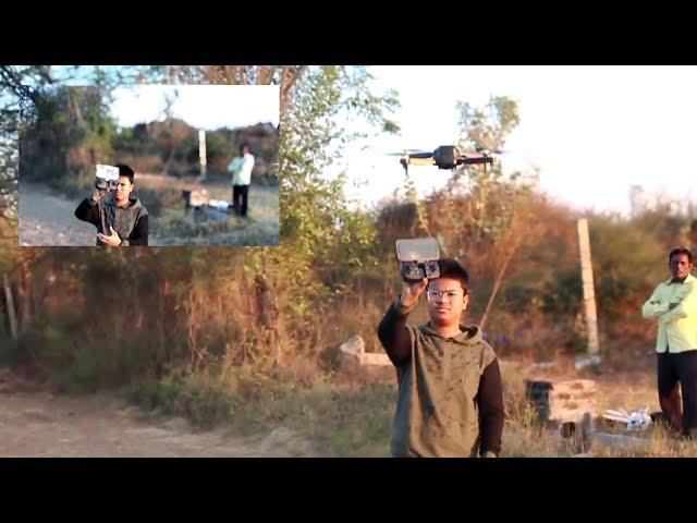 F198 Drone fly test || Radio control drone camera review || brushless motor drone test || #video