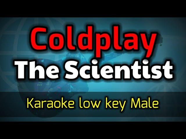the scientist - coldplay(karaoke lower key male)