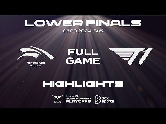 Full Highlights HLE vs T1 | Lower Finals | LCK Mùa Hè 2024