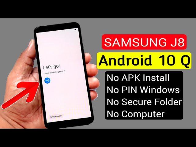 Samsung J8 ANDROID 10 Bypass Google Account/FRP Reset |Without PC