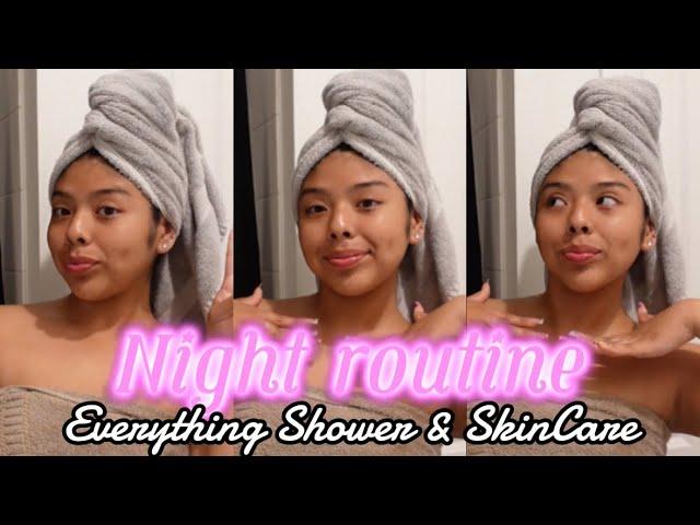 My Night Routine Everything shower, Skincare, & Hair care