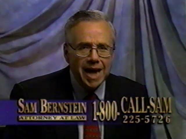 Sam Bernstein 1-800-CALL-SAM Commercial - 90s/2000s