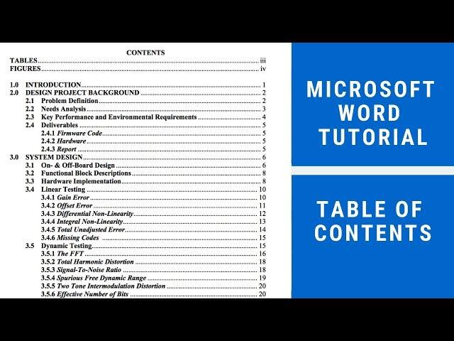 How to insert Table of Contents in Word (Step by Step) | Microsoft Word Tutorial: Table of content