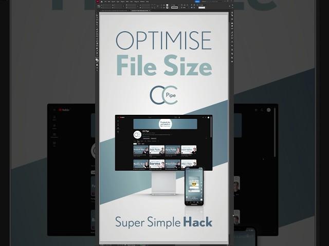 Indesign File Size Hack #shorts #indesign #hack
