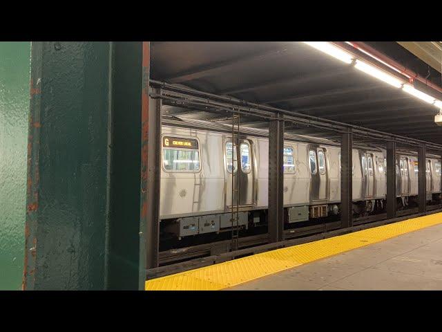 G Trains at Clinton-Washington Avenue  (R160A R160B)