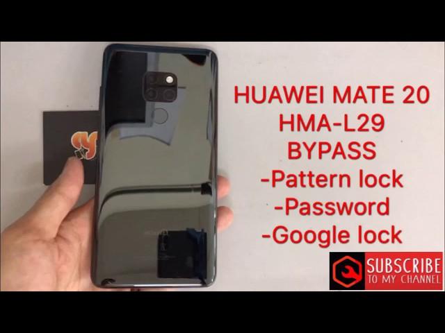 HUAWEI MATE 20/HMA-L29 frp bypass try this (https://youtu.be/y6MWjch3BCE)