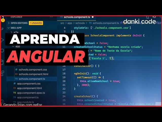 APRENDA ANGULAR NA PRÁTICA: GERANDO LISTAS COM NGFOR // PROF. @fmaransatto