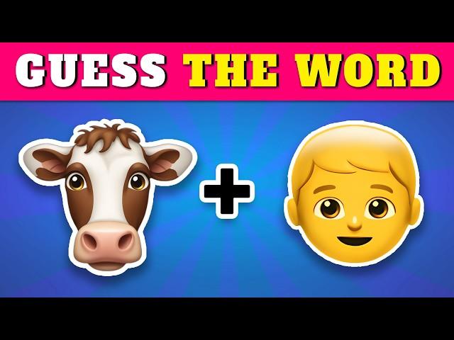 Guess the WORD by Emojis?  Emoji Quiz Challenge (100 Words) 2024 | Quiz Rainbow