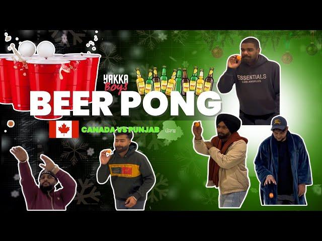 Canada vs Punjab: Ultimate Beer Pong Battle!