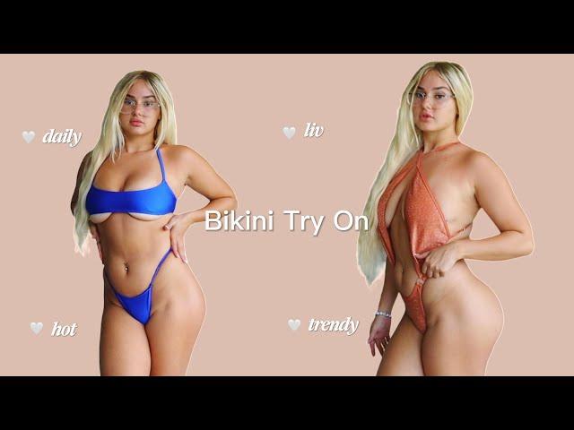 Micro Bikini Try On haul In 4k