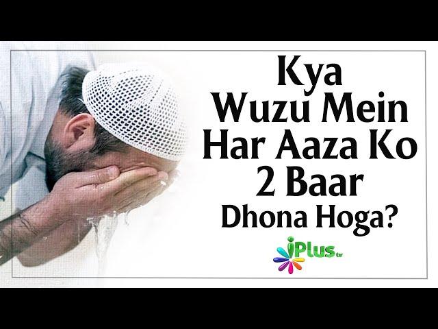 Kya Wuzu Mein Har Aaza Ko 2 Baar Dhona Hoga? By Dr. Tariq Shafiur Rehman Madani iPlus TV Deeni QA