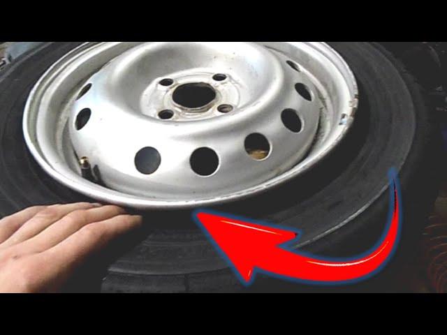 Если КОЛЕСО СПУСКАЕТ по ДИСКУ!! How to fix a car tire that is losing air!!