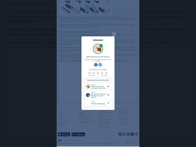 Segregate Your Assets || Digital Wallet Security Best Practices || Trailhead || Salesforce