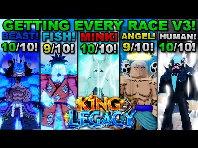 Unlocking V3 Of EVERY Race In Roblox King Legacy... Here's What Happened!