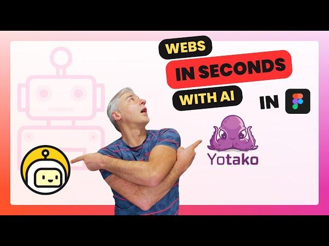 Webs in seconds with Musho + Yotako.Generative AI in FIGMA!