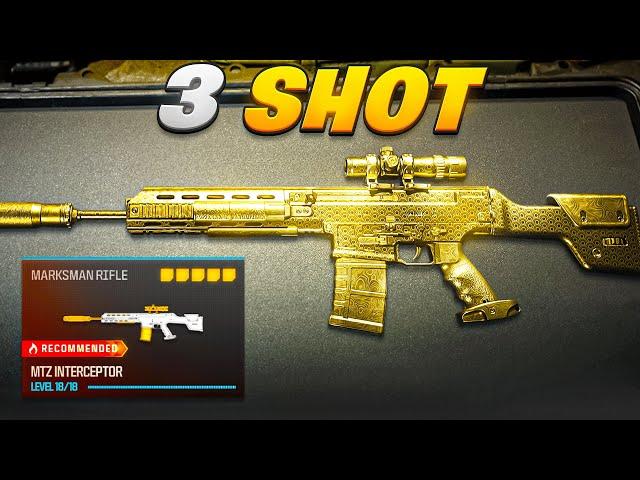 the *3 SHOT* MTZ INTERCEPTOR in WARZONE 3!  (Best MTZ INTERCEPTOR Class Setup) - MW3