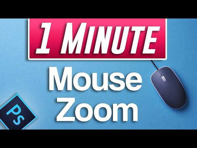 Photoshop 2021 : How to Zoom In and Out with Mouse Scroll Wheel (Fast Tutorial)