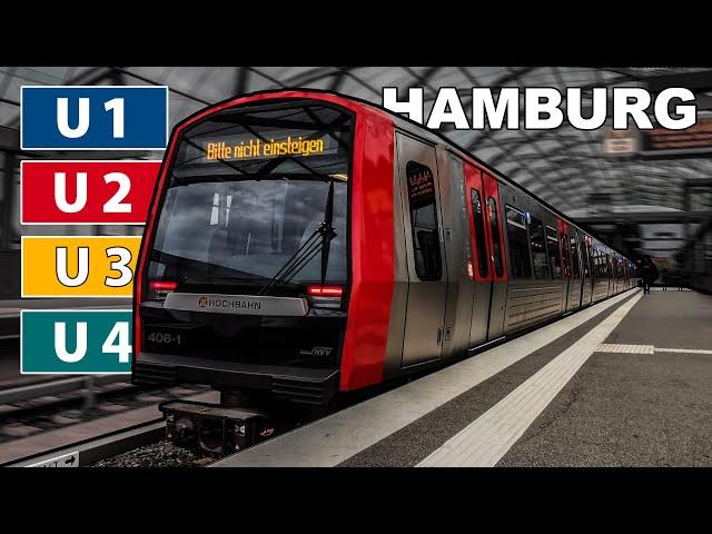   All the Lines - Hamburg U-Bahn - Hamburg Metro (2021) (4K)