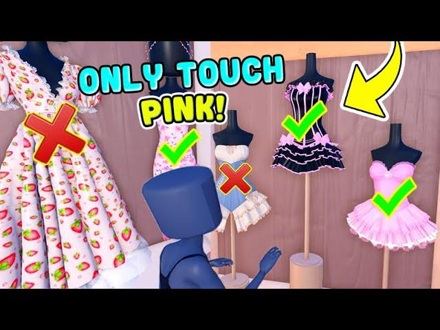 ONLY TOUCH PINK! In Dress To Impress CHALLENGE! DTI on ROBLOX PRO Challenge