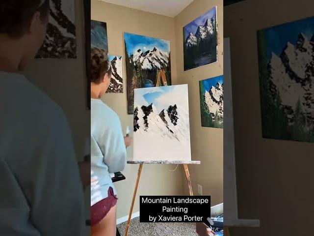 Acrylic Mountain Landscape Painting | Timelapse | by Xaviera Porter - with XArt
