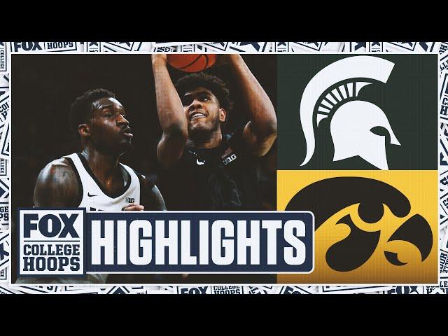 No. 8 Michigan State Spartans vs. Iowa Hawkeyes Highlights | FOX College Hoops