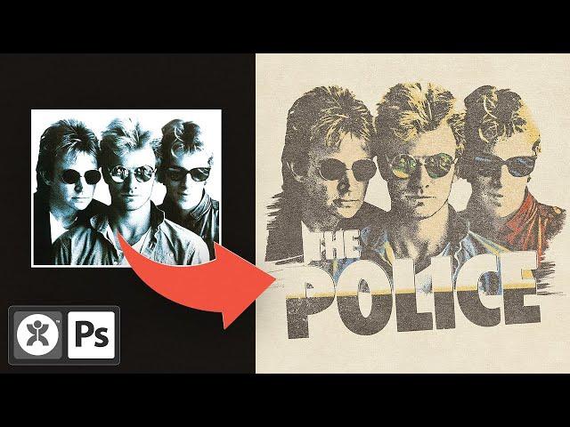 Design A Vintage 'The Police' Band Tee With Me! | VINTONE®