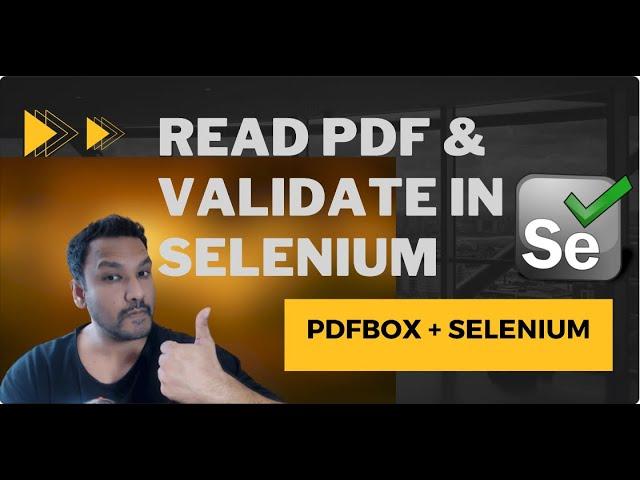 #1 - Read PDF and Validate Content using PDFBOX in Selenium