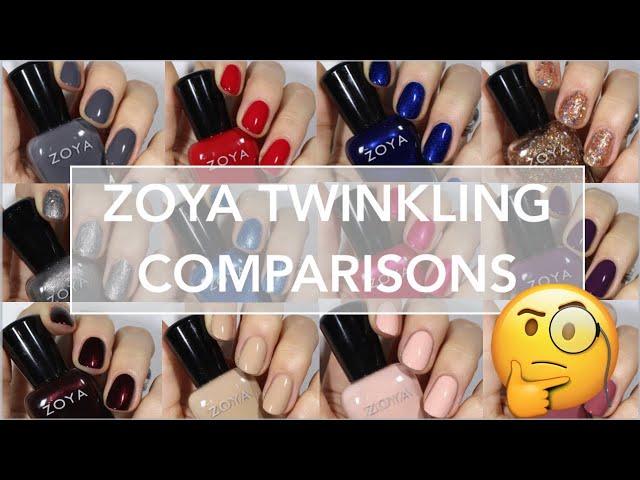 Zoya Twinkling Comparisons // Are there any dupes in Zoya's collection?