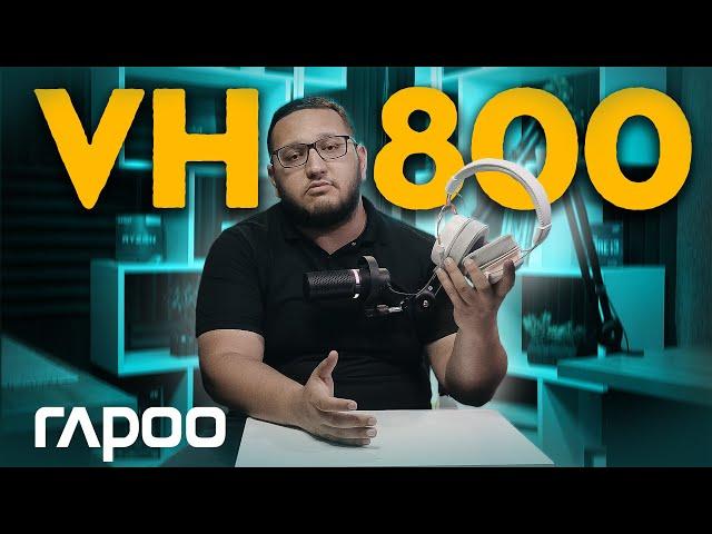 Chiroyli dizayndagi oq naushnik Rapoo VH800 haqida video tahlil o'zbek tilida