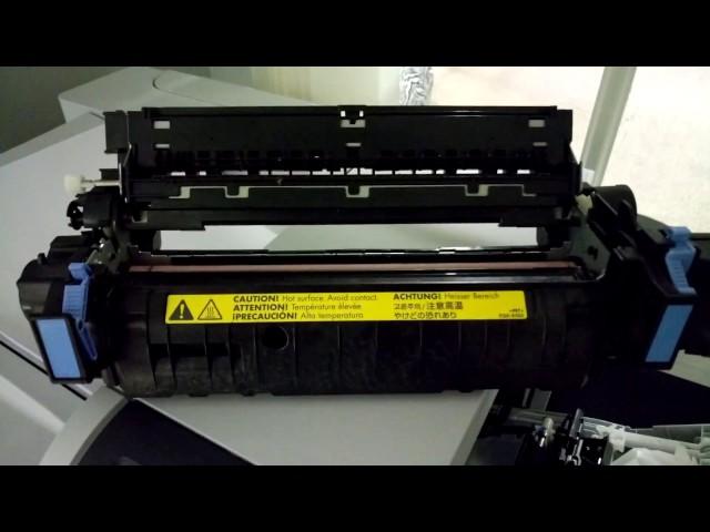 HP Printer fuser error - cleaning the fuser - howto