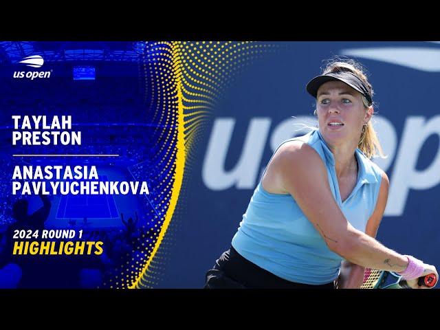 Taylah Preston vs. Anastasia Pavlyuchenkova Highlights | 2024 US Open Round 1