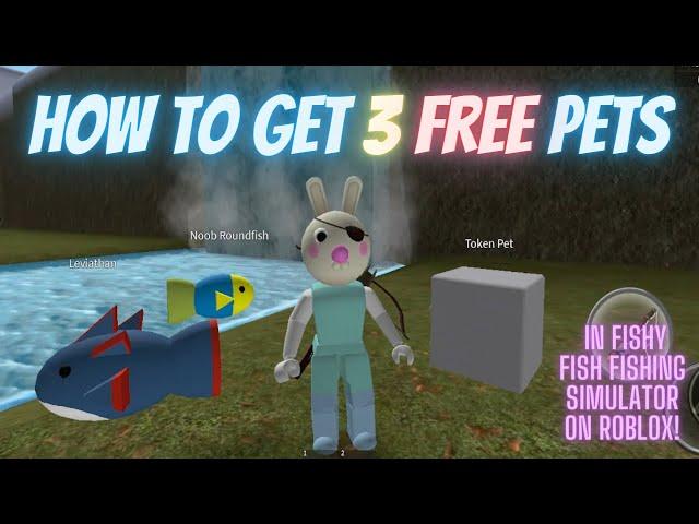 CODES to get 3 FREE PETS in Fishy Fish Fishing Simulator in Roblox! 