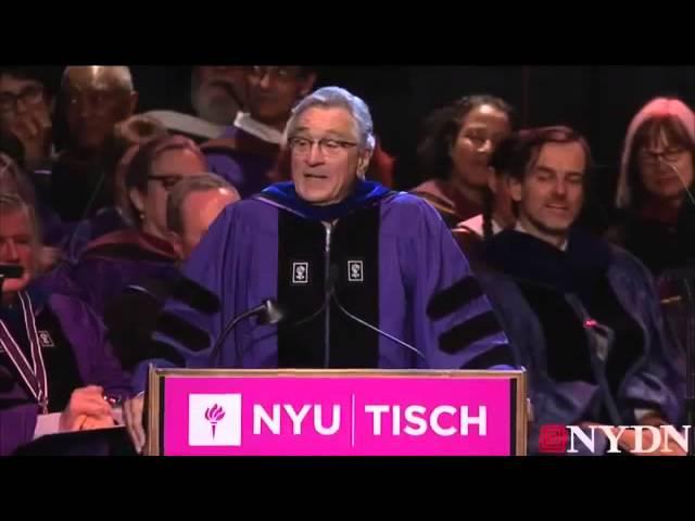 Robert De Niro gives amazing graduation speech to NYU grads