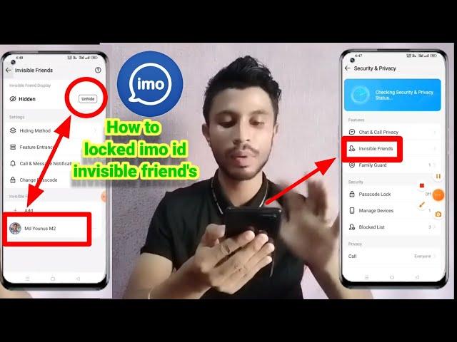 How to locked imo id invisible friend's /by Technical Nur Boshor