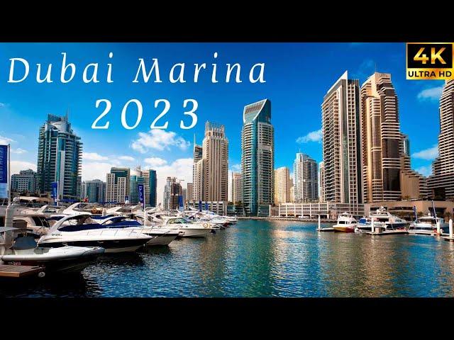 Dubai  Dubai Marina 2023 [ 4K ] Walking Tour