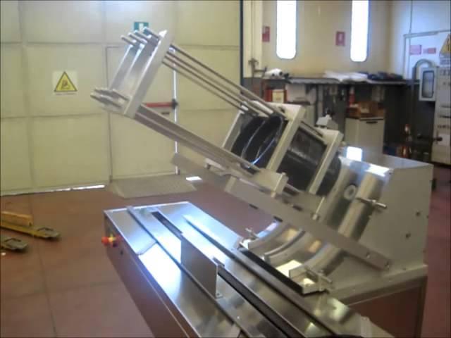 Trays automatic loader with suction cups - Disimpilatore vaschette a scivolo