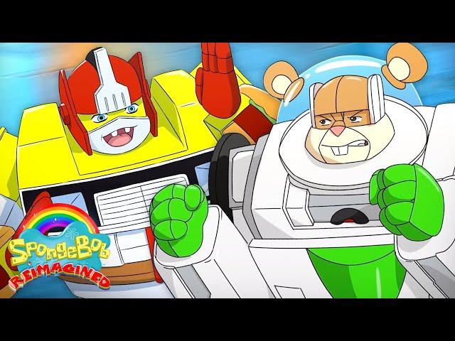 If SpongeBob was a TRANSFORMER!  | "Karate Choppers" | SpongeBob: Reimagined