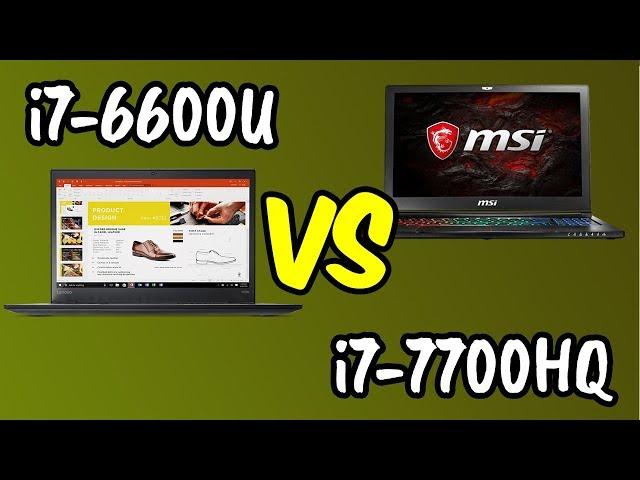 i7-6600U vs i7-7700HQ Laptop Benchmarks Test!  [4K]