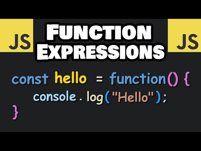 JavaScript FUNCTION EXPRESSIONS in 7 minutes! 