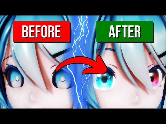 How To Create Beautiful Glowing Eyes Using MMD + PMX Editor [MikuMikuDance Beginner's Tutorial 2025]