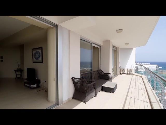 Sea View Three Bedroom Apartment, Finikoudes, Larnaca, Cyprus